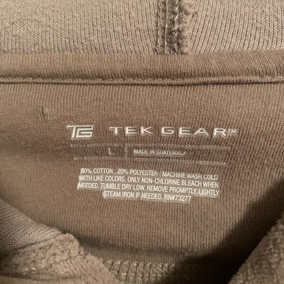 Tek Gear Lightweight Fleece Velvet Zip Up Jacket - Size Large - Picture 3 of 3